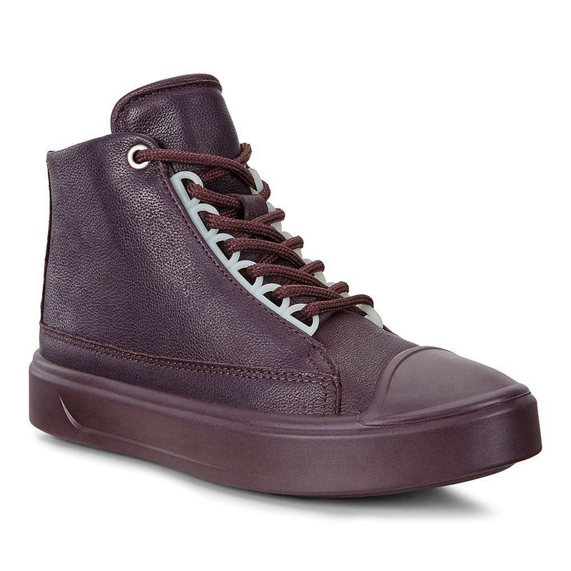 Kids Ecco Flexure T-Cap - Flats Shoe Purple - India DYJPFW329